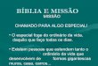 3 junho 2010 bíblia e missão