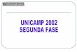 Prova Unicamp 2002   Segunda Fase