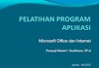 Pelatihan program aplikasi powerpoint