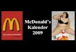 Mc Donald Calender2009