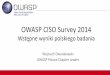 OWASP CISO Survey 2014 - Wstępne wyniki badania w Polsce