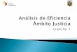 Análisis de Eficiencia Ámbito Justicia / Ministerio de Finanzas del Ecuador