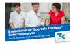 Präsentation von Prof. Halle zur Pressekonferenz "Sport als Therapie"
