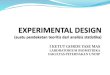 EXPERIMENTAL DESIGN (suatu pendekatan teoritis dari analisis statistika)