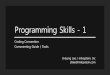 Programming skills 1부