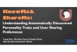 KnowMe and ShareMe: understanding automatically discovered personality traits from social media and user sharing preferences