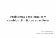 Perú: Problemas ambientas y cambios climáticos