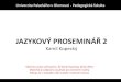 Jazykový proseminář (souvětí) - materiál pro studenty PdF UP KČJL