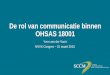 De rol van communicatie binnen OHSAS 18001