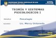 Teoria y Sistemas Psicologicos I