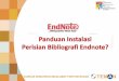 Panduan install endnote