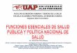 SEGUNDA CLASE FESP Y POLITICA NACIONAL DE SALUD