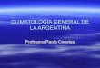 Climatología general de la argentina