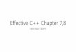 Effective c++ chapter 7,8