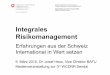 Integrales Risikomanagement - Erfahrungen der Schweiz nutzen
