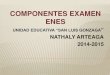 COMPONENTES EXÁMENES ENES Nathaly Arteaga