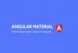 Material Design simples e rapido com AngularJS