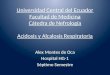 Acidosis y alcalosis respiratoria
