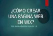 ¿Cómo crear una página web en wix?