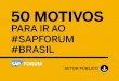50 MOTIVOS PARA IR AO #SAPFORUM #BRASIL - Setor público