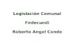 Legislacion comunal en Colombia