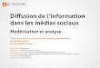 Diffusion de l'information dans les médias sociaux : modélisation et analyse