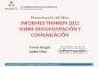 Informes ThinkEPI 2015 siobre documentación y comunicación