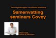 Samenvatting seminars covey