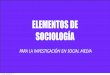 Elementos de sociología para la investigación en social media