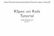 RSpec on Rails Tutorial