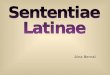 Sententiae latinae