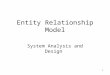 Entity relationship model