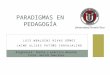 Paradigmas en Pedagogía UFT