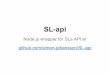 SL-api - node.js wrapper för SLs API:er