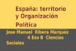 España  territorio y organización política