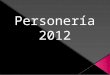 Personeria 2012