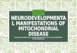 Manifestaciones en el neurodesarrollo de las enfermedades mitocondriales