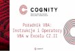 Kurs VBA - Instrukcje i operatory VBA w Excelu cz.II