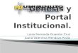 Génesis y portal institucional