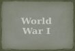 World war one by johnson bautista