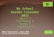 My school garden calendar