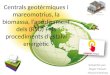 Centrals geotèrmiques i mareomotrius, la biomassa,