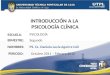 UTPL-INTRODUCCIÓN A LA PSICLOGÍA CLÍNICA-II-BIMESTRE (OCTUBRE 2011-FEBRERO 2012)