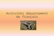 Activités département de français_video