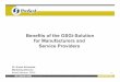 Benefits of the OSGi Solution for Manufacturers and Service Providers - S Schwarze