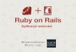 Ruby on Rails. Aplikacje webowe