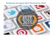 Analyse du community management pour l'European Best Destination 2015