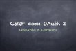 CSRF e OAuth2