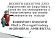 Decreto ejecutivo 2393 Ecuador