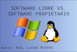 Software libre vs software propietario